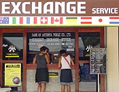 currency exchange booths